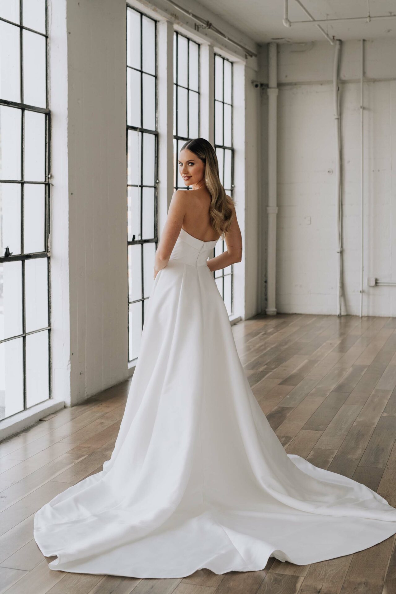 Jacklyn Wedding Dress by Serene by Madi Lane, available from Bys Vyken Bridal