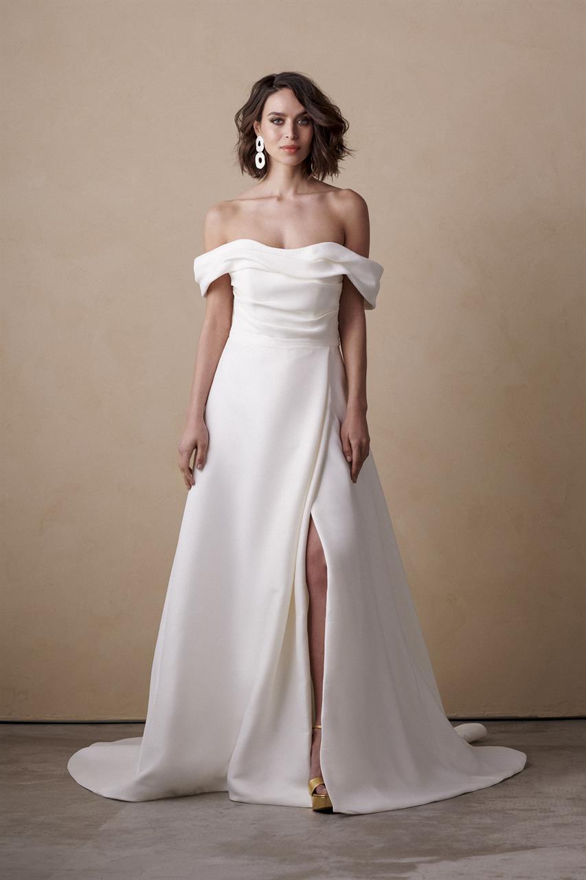 Santa Fe Wedding Dress by Marylise, available at Bys Vyken Bridal