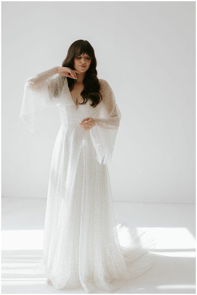 Storm by Shikoba Bride, available from Bys Vyken Bridal