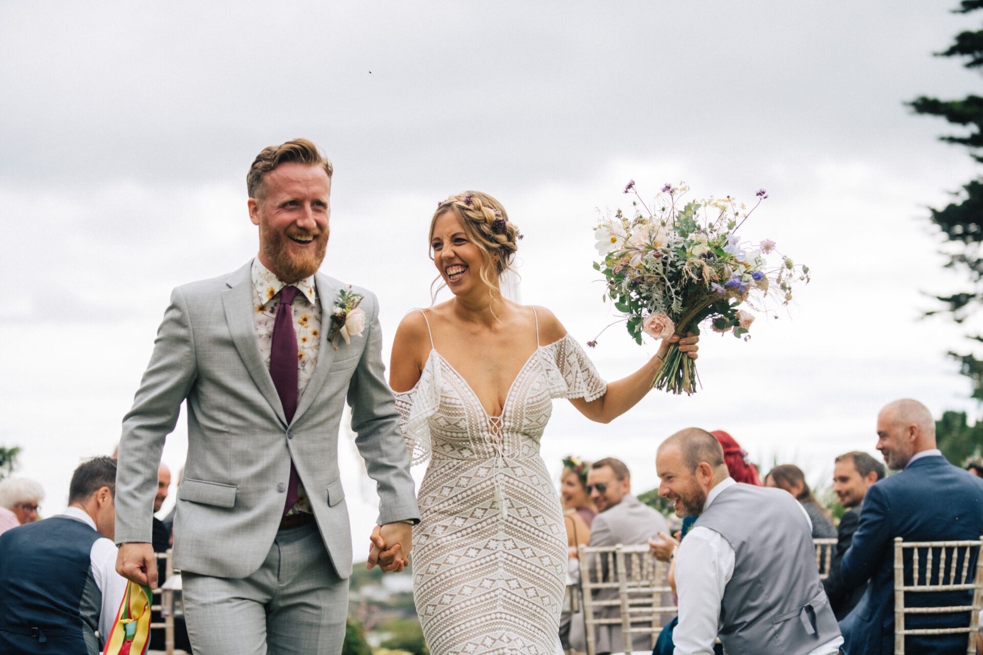 Bridal boutique owner Zoe on her wedding day.