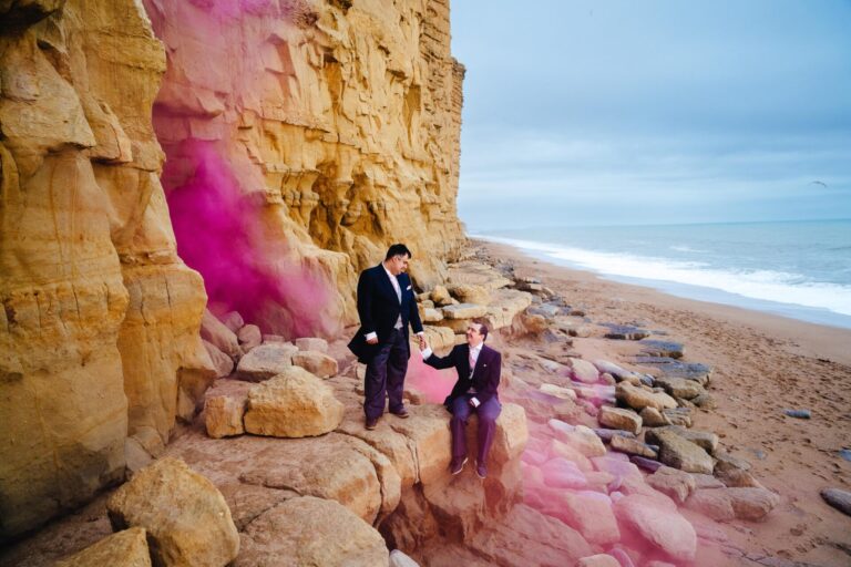 Photograph by South West wedding photographer Freya Steele