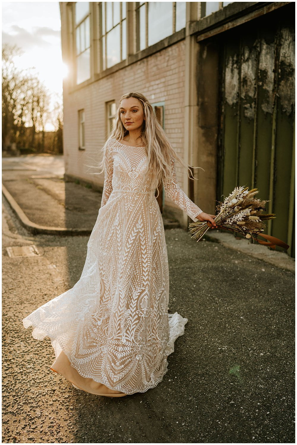 Photograph of the Orla Gown by Shikoba Bride, available at Bys Vyken Bridal