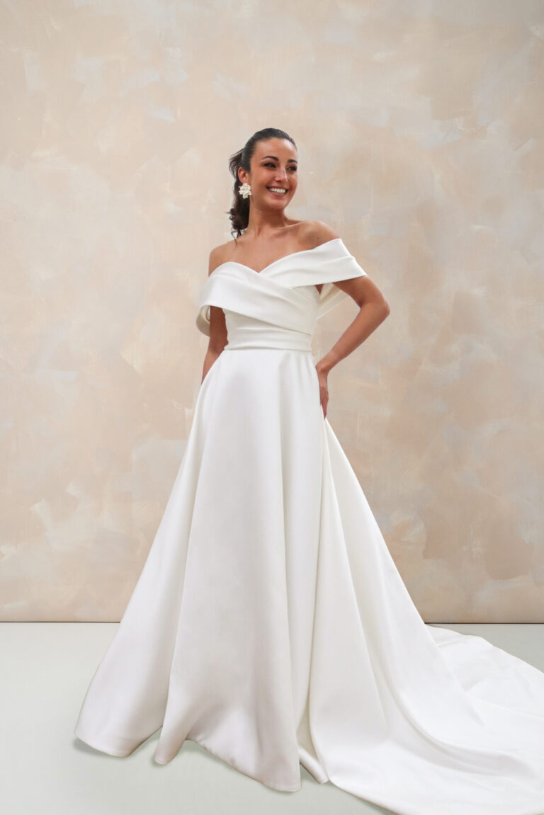 aneta a line wedding dress by marylise