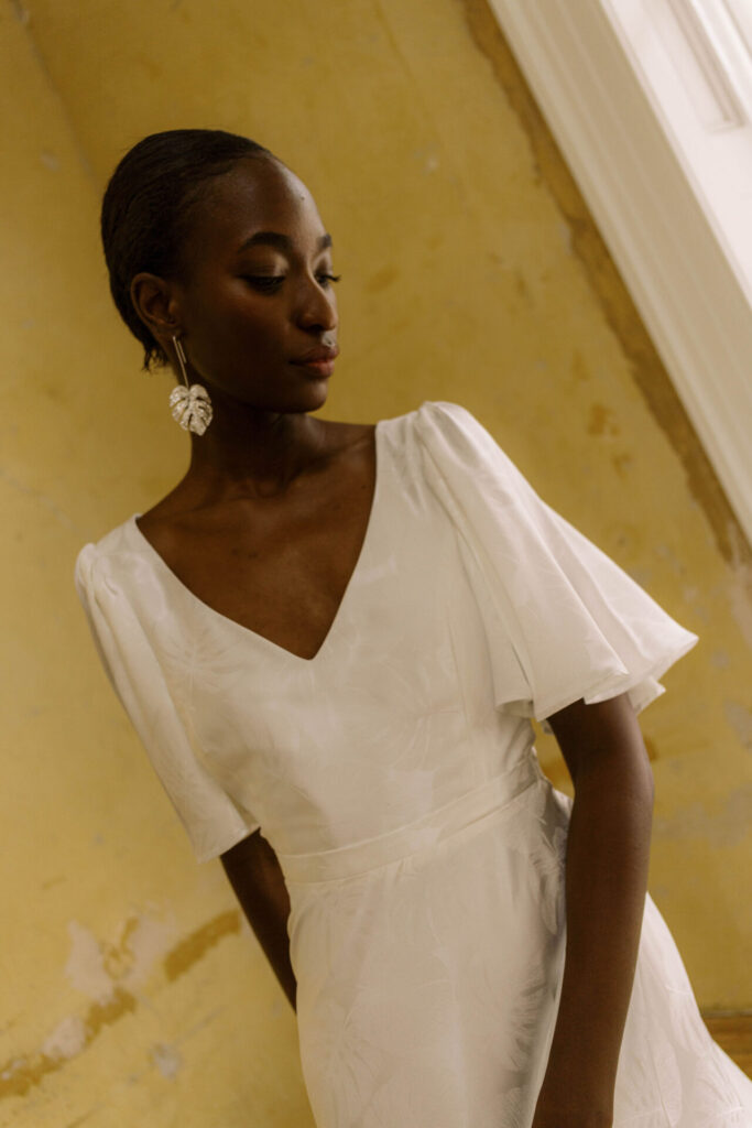 boho silky wedding dress shikoba ruby