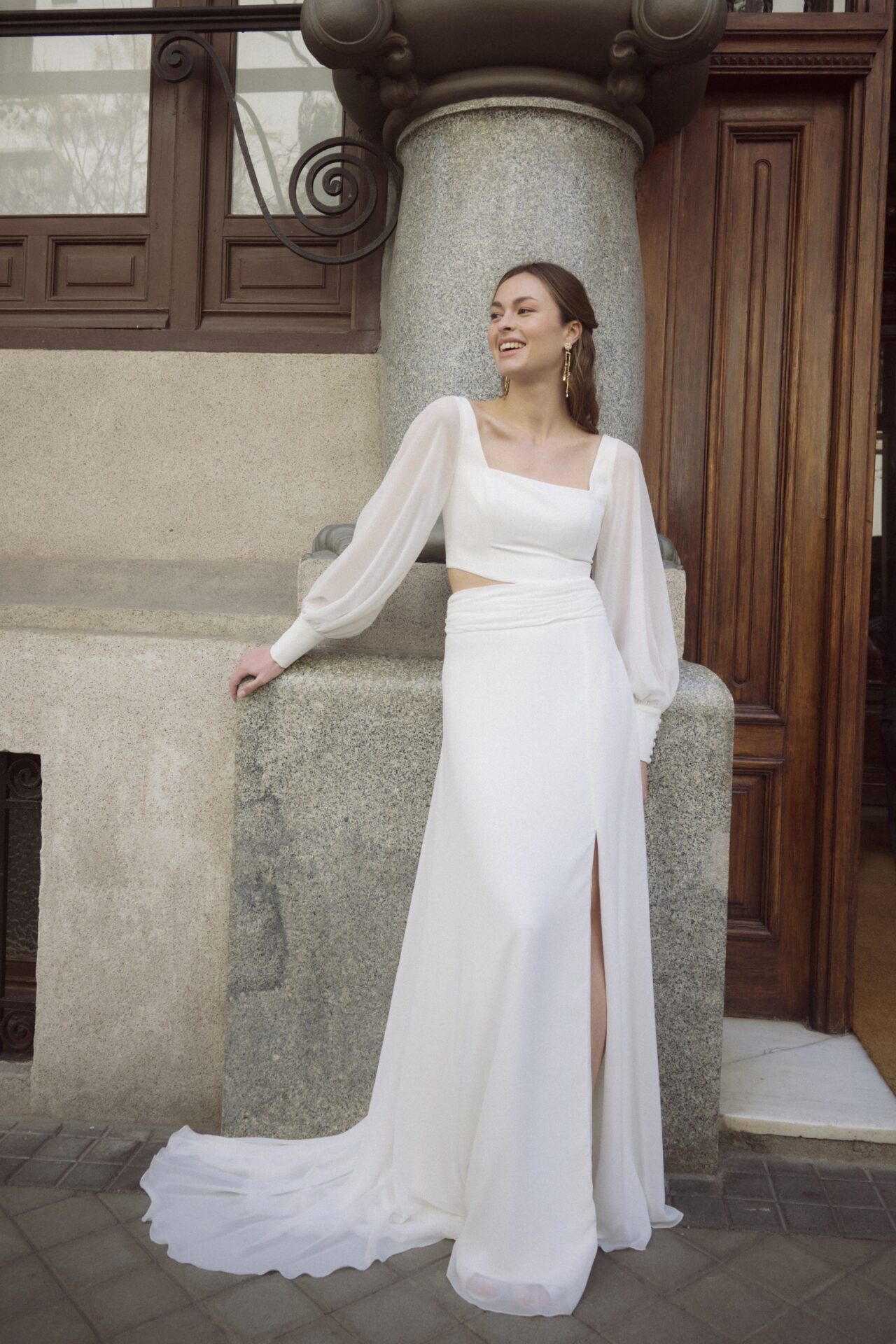 Astra top & Nyx skirt two piece wedding dress
